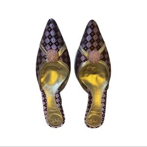 NWOT Rafe New York stunning embellished mules